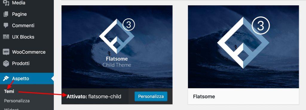 Enable Flatsome Chid Theme