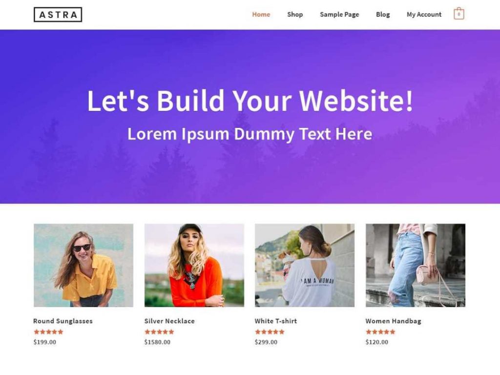 Astra Free WooCommerce Themes For WordPress