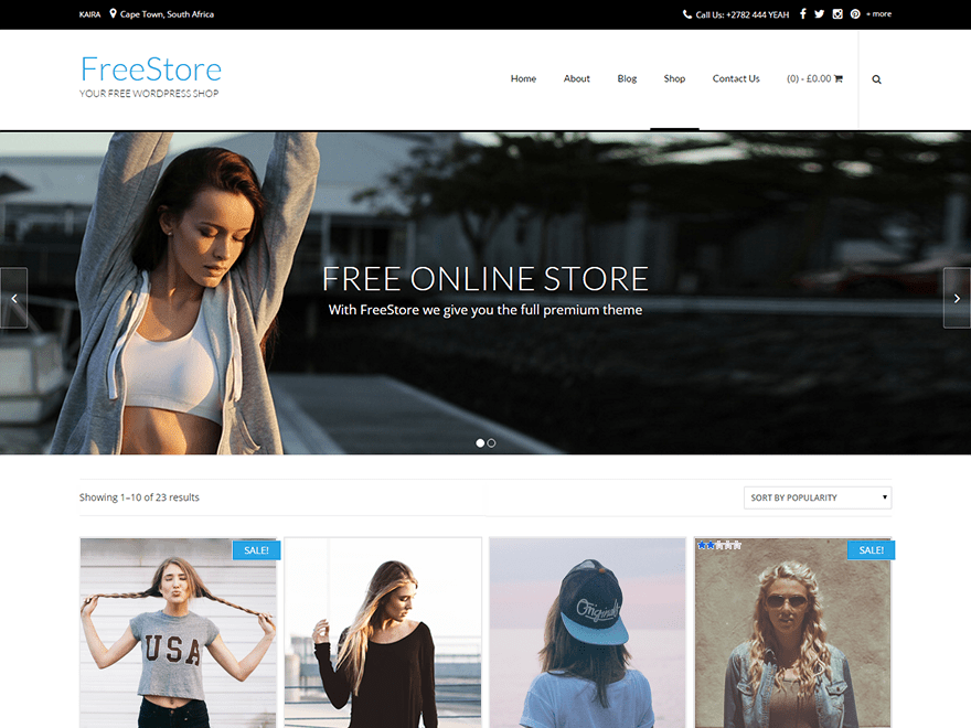 FreeStore Free WooCommerce Themes For WordPress