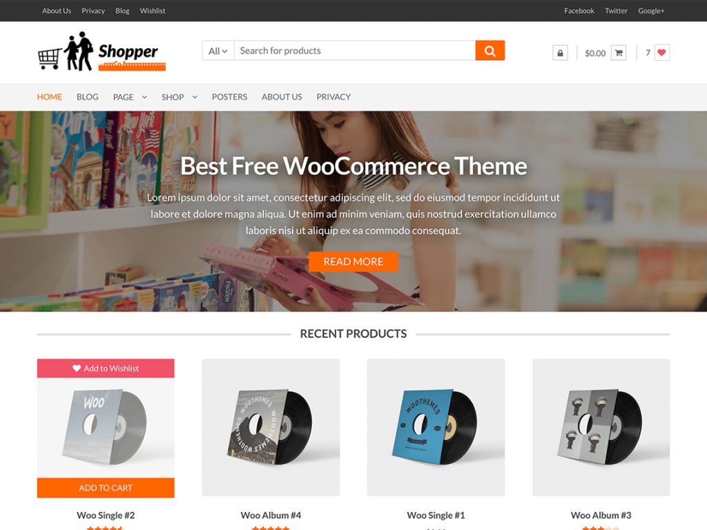 Shopper Free WooCommerce Themes For WordPress