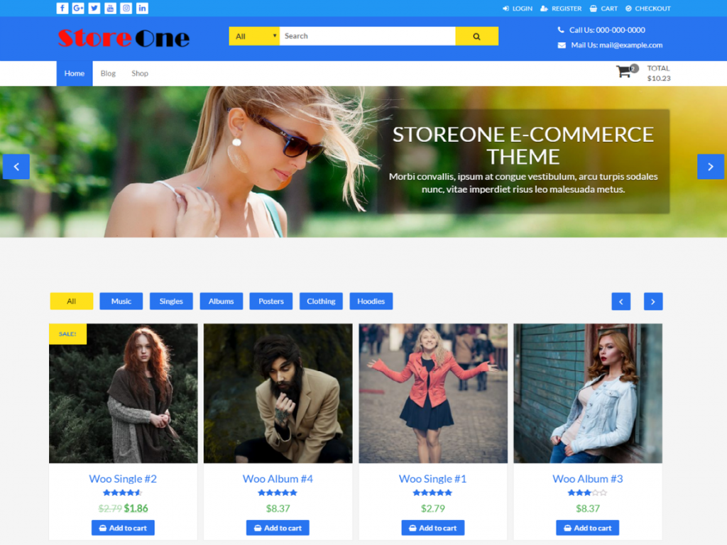 StoreOne Free WooCommerce Themes For WordPress