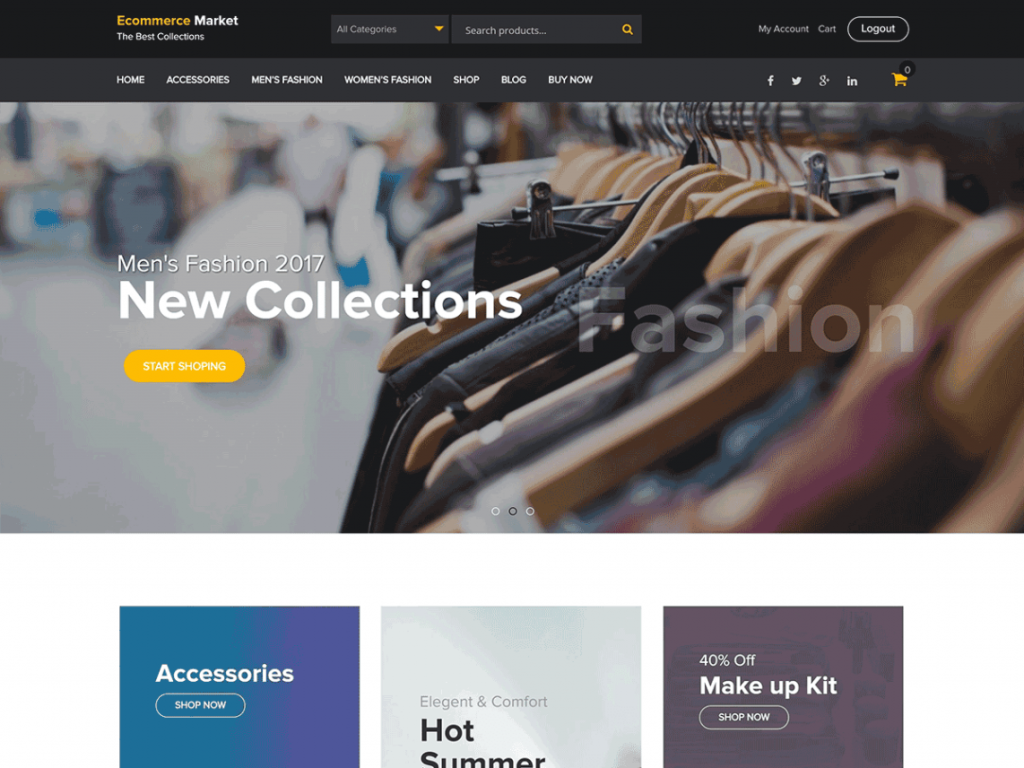 eCommerce Market Free WooCommerce Themes For WordPress