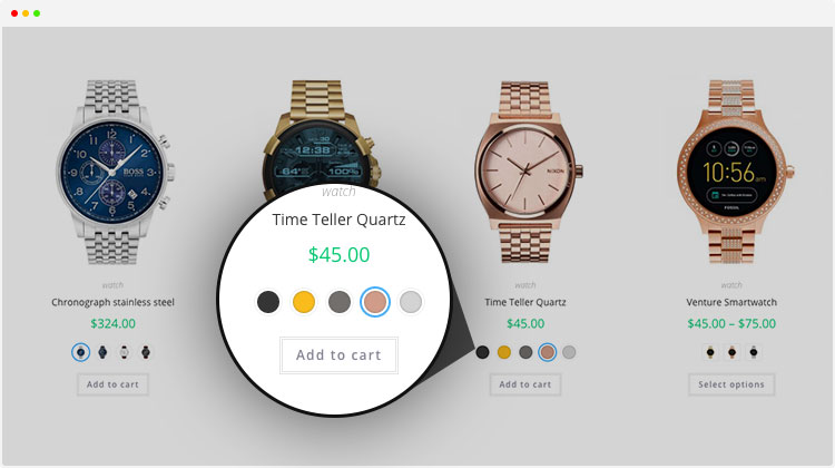 variation swatches