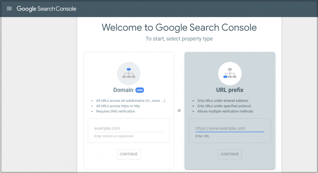 google search console