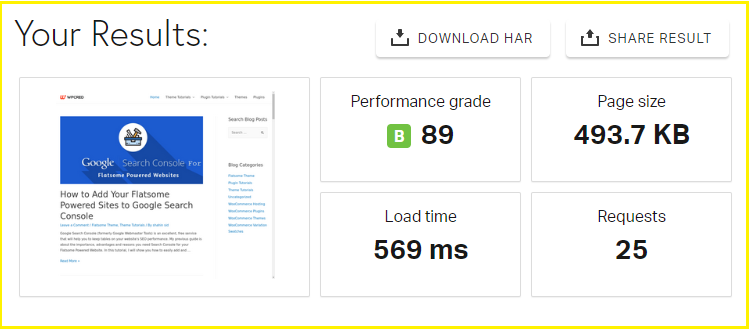 site speed test