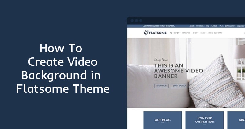 Create a video background in flatsome