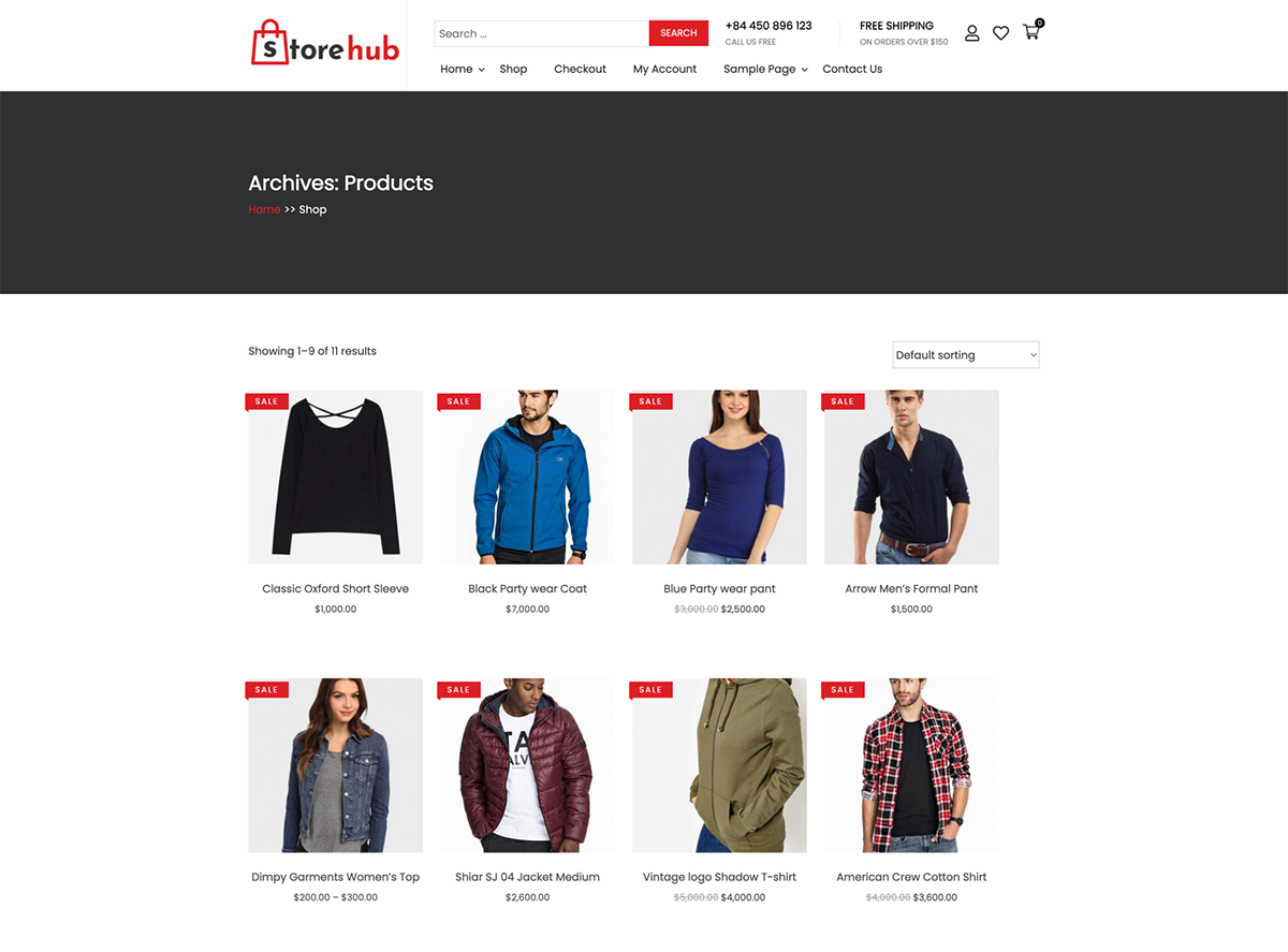 store hub free woocommerce wp