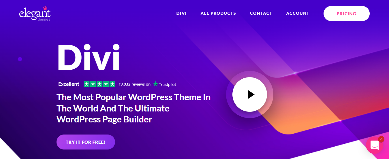 divi WordPress theme for consulting business