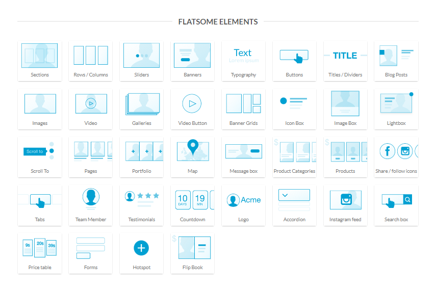 Flatsome Theme Elements