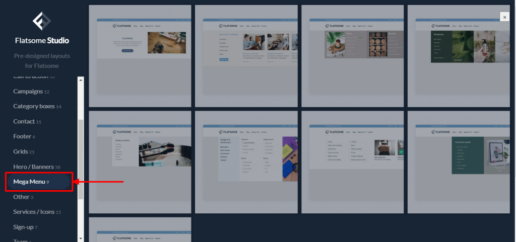Flatsome-mega menu template