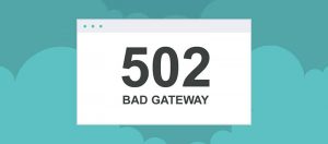 502 Bad Gateway Error