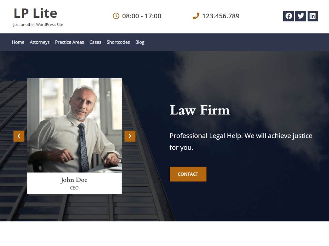 lawpress lite wp free theme