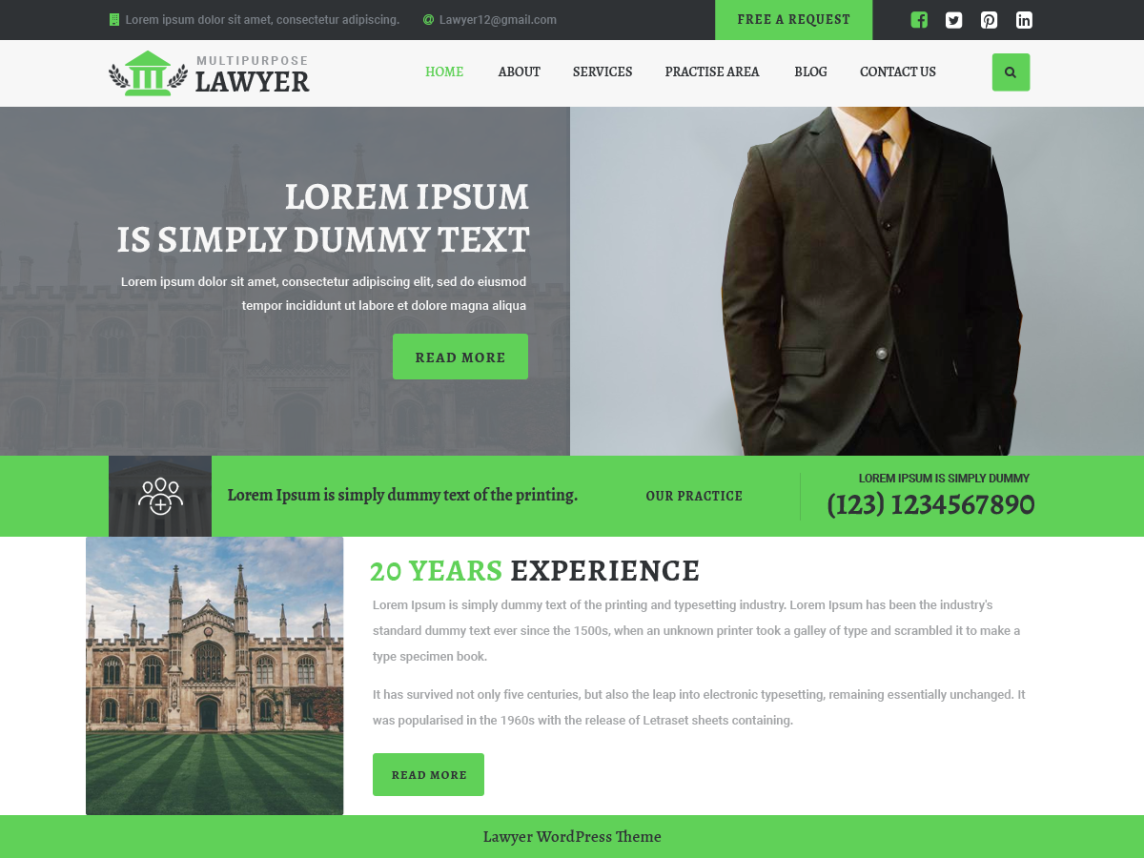multipurpose lawyer wordpress law firm theme