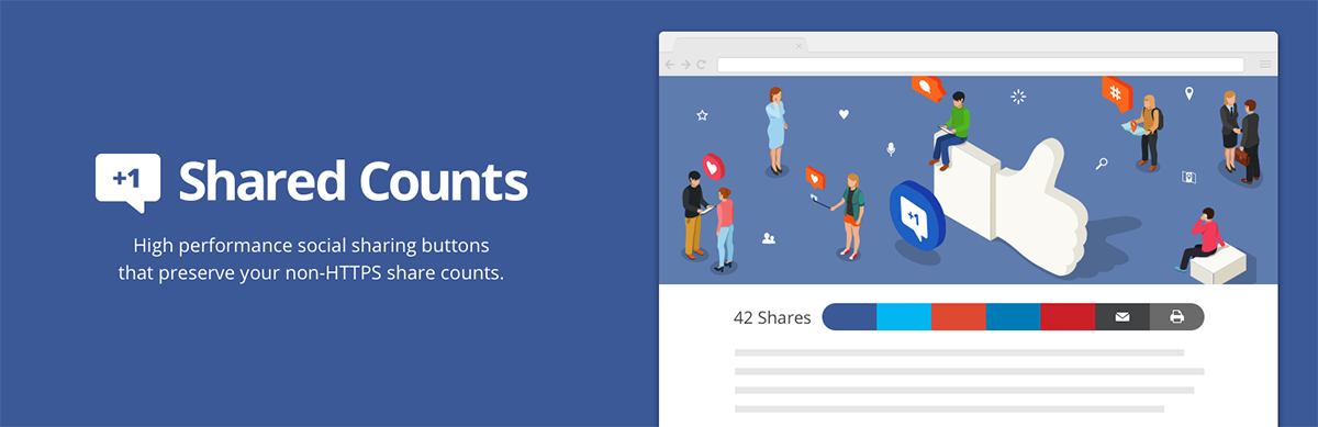 shared counts WordPress social media plugin