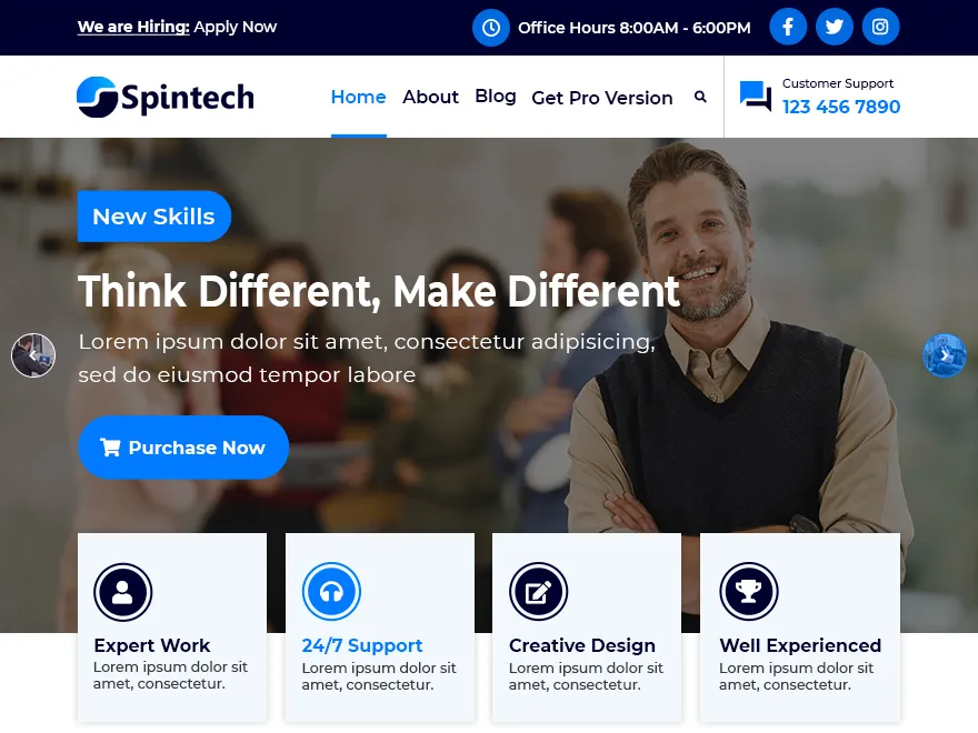 spintech creative agency theme WordPress