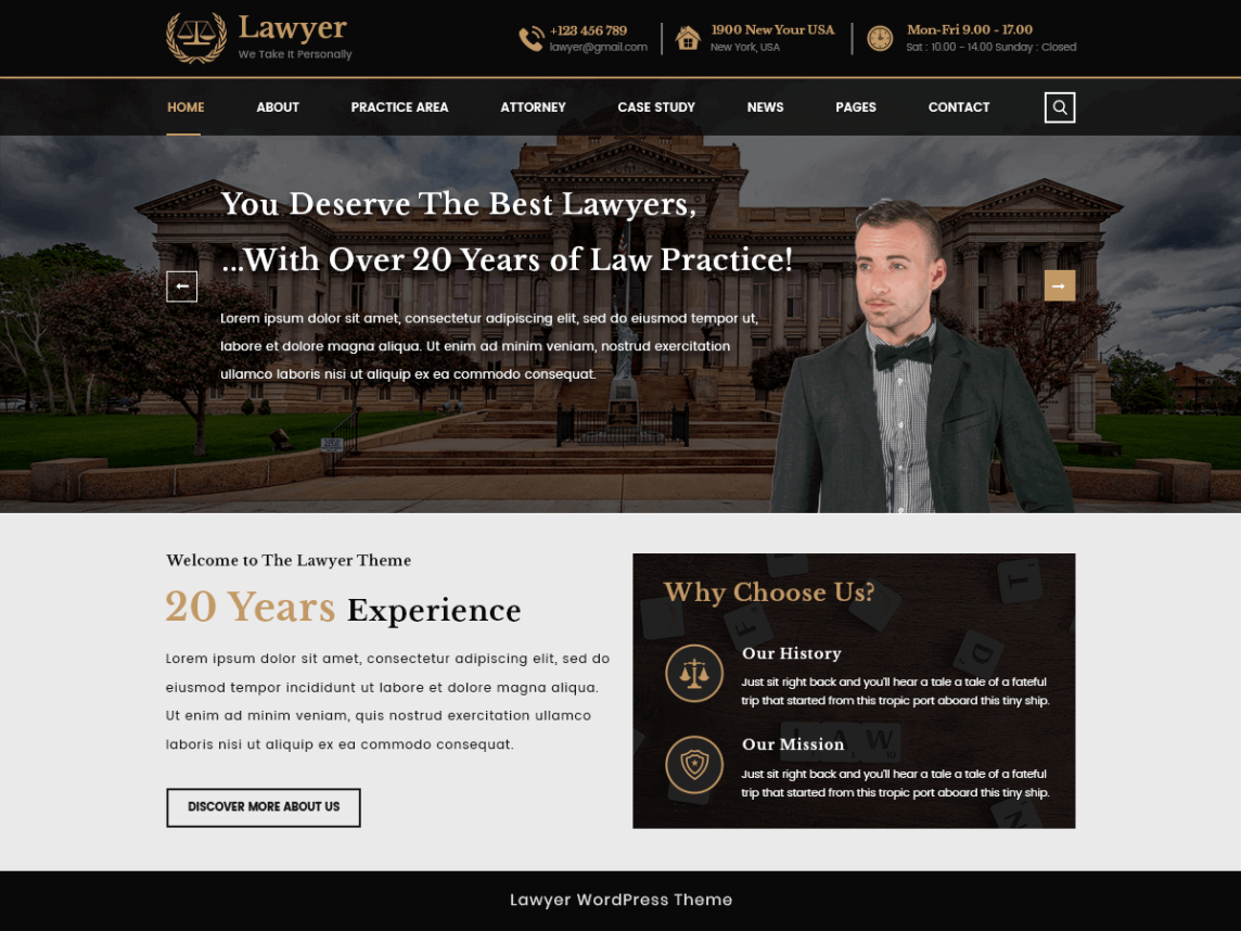 vw lawyer attorney free wp theme