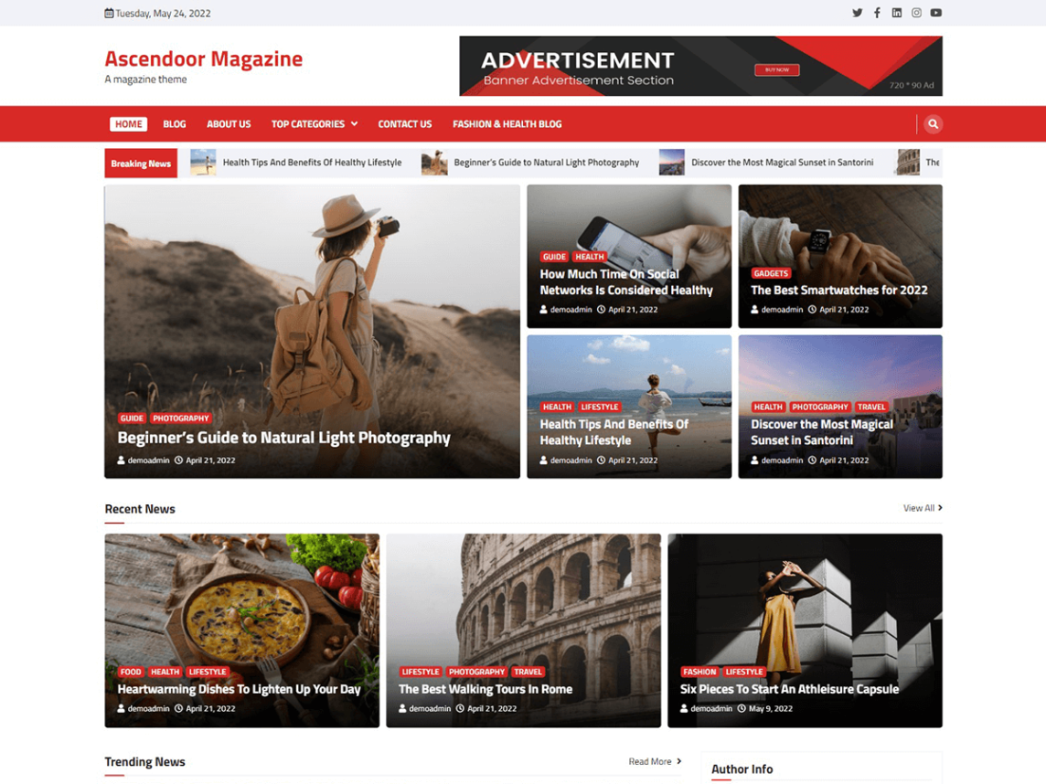 free WordPress magazine theme