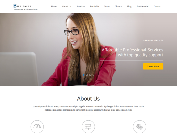 free WordPress theme for consulting business