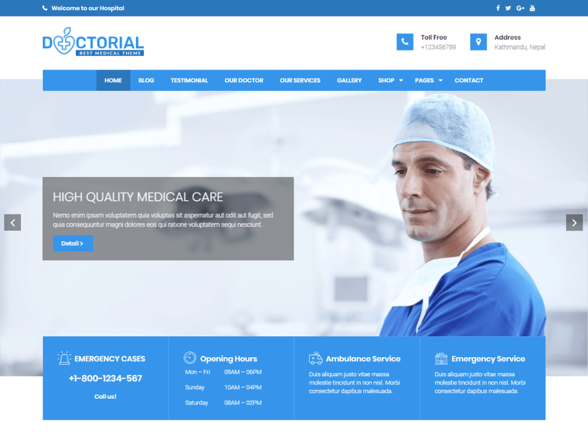 doctorial medical wordpress themes