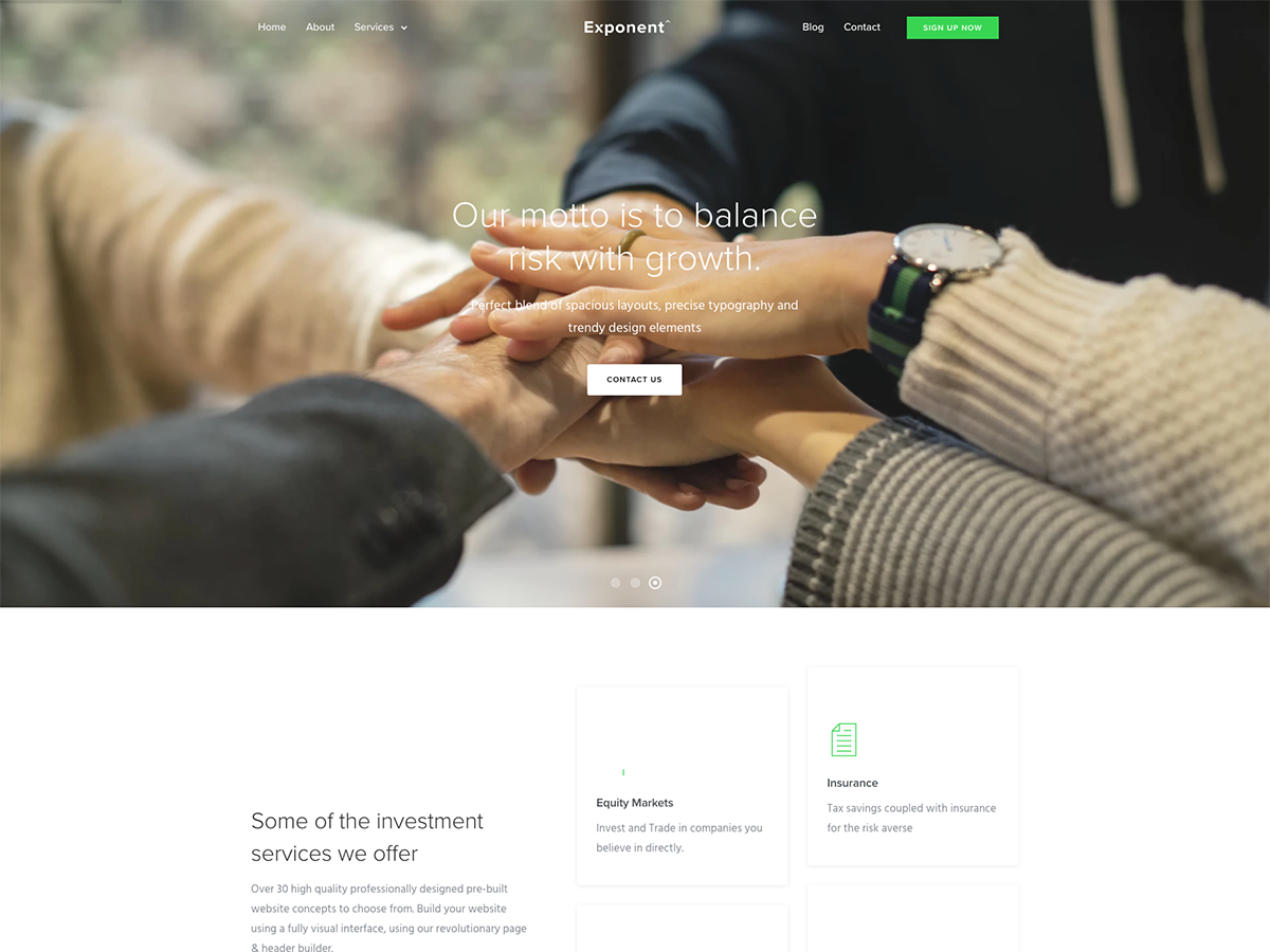 premium WordPress theme for consulting business