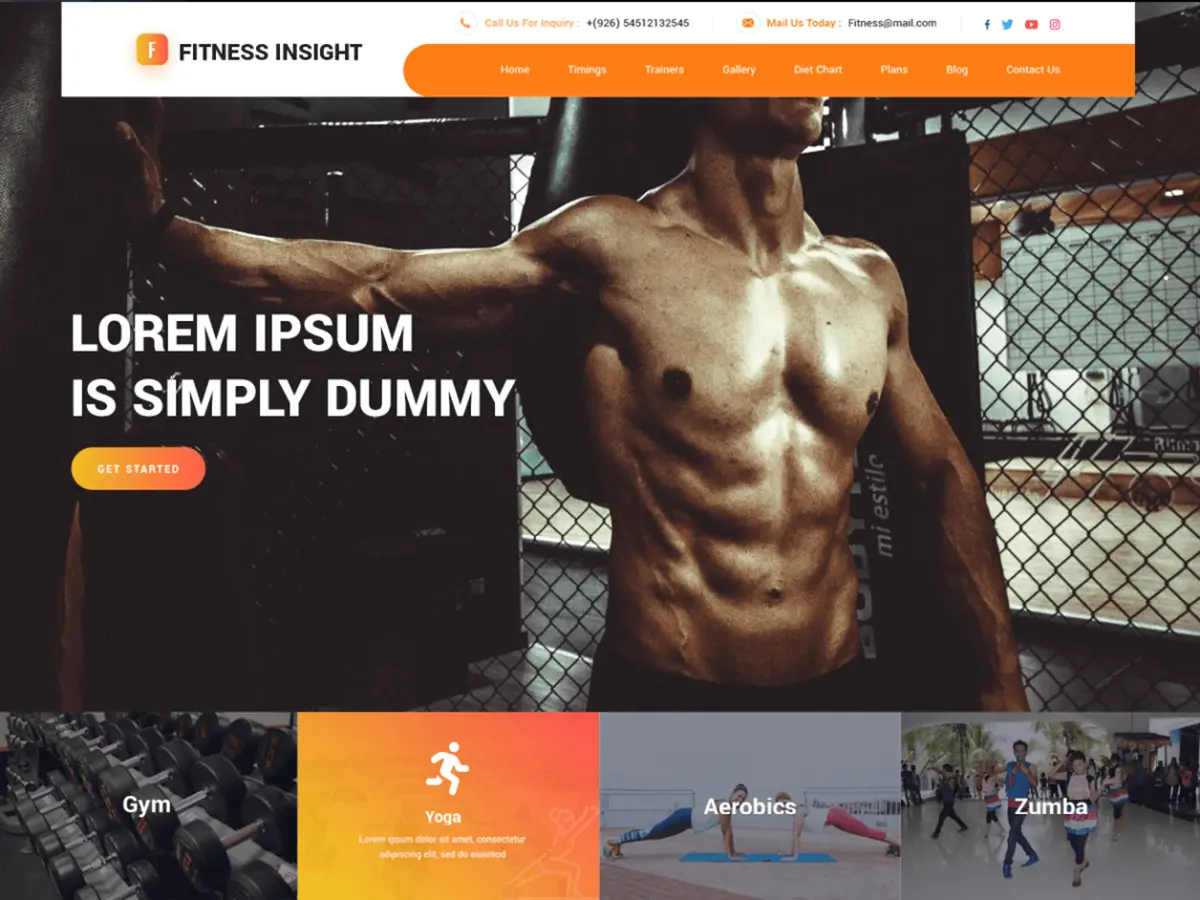 free personal trainer WordPress theme