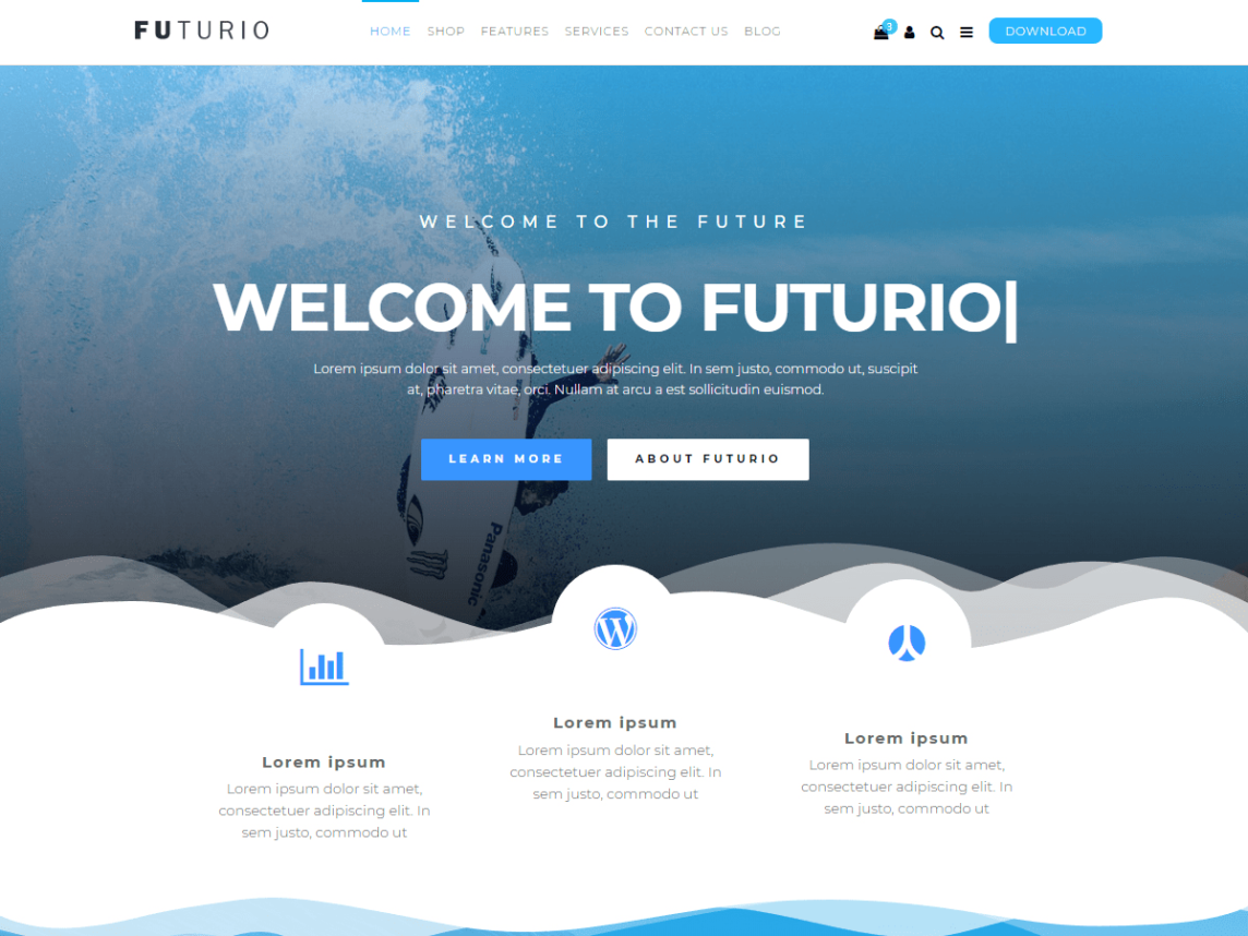 futurio theme wordpress free