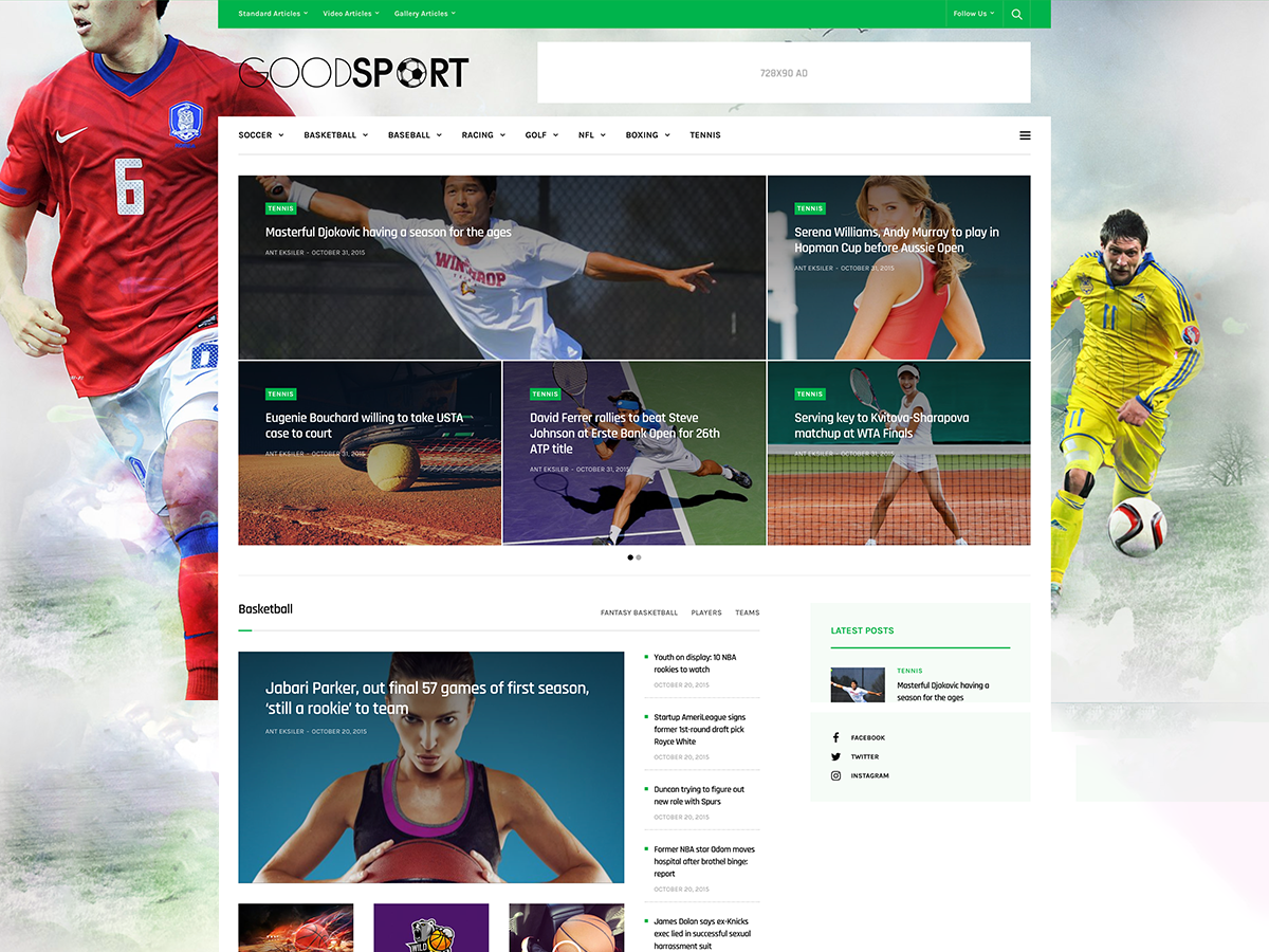 good life wp woocommerce sports theme