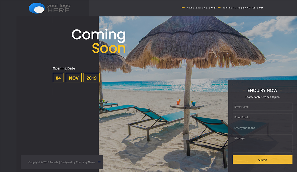 coming soon lite free under-construction WordPress themes
