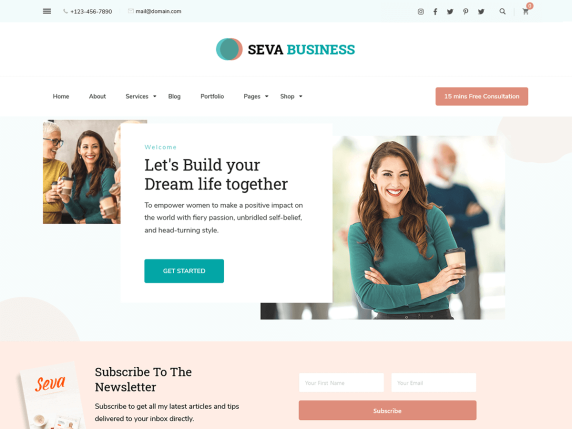 free consulting WordPress theme