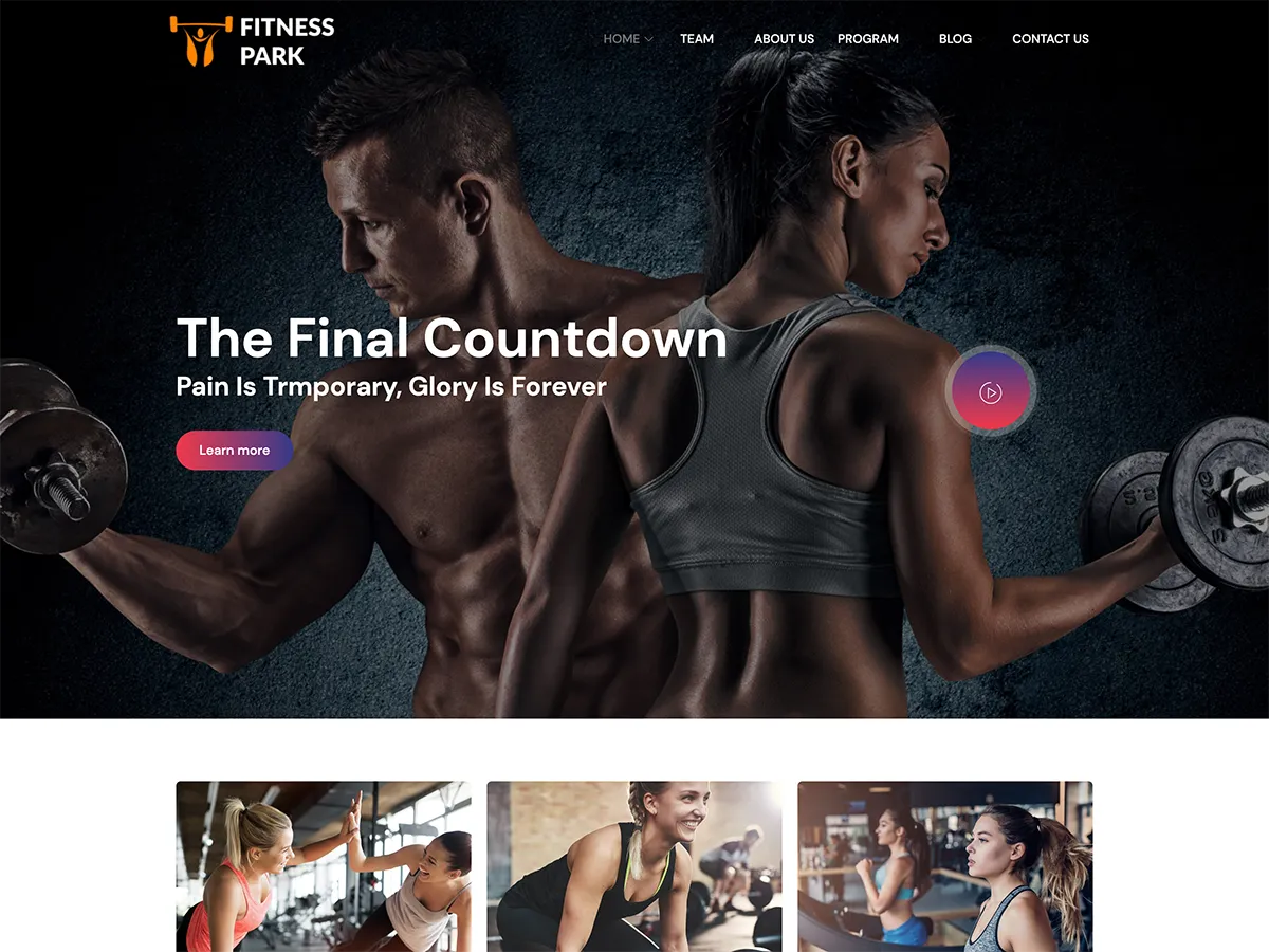 free personal trainer WordPress theme