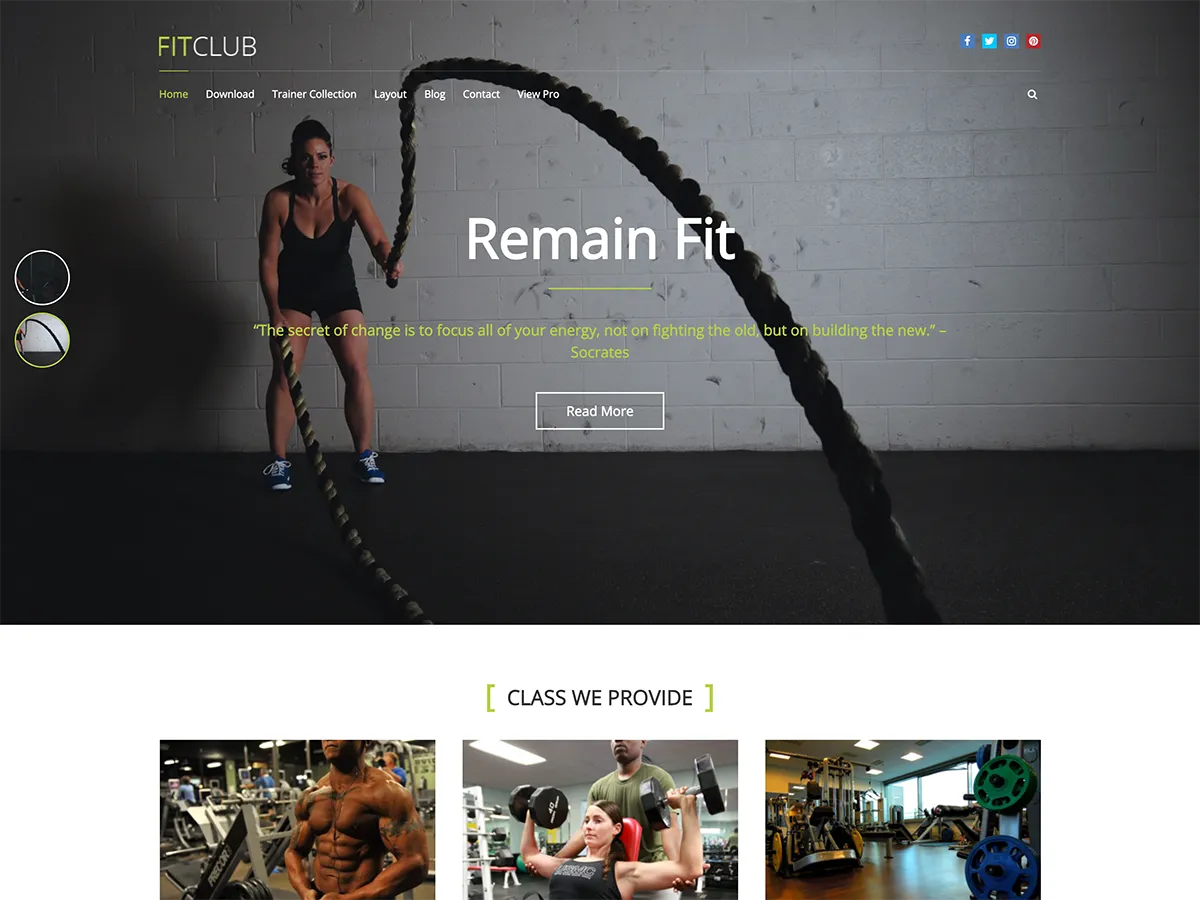 free WordPress themes personal trainer 