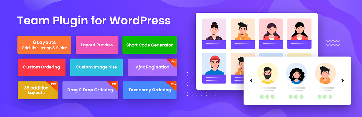 Team Pro WordPress team plugin