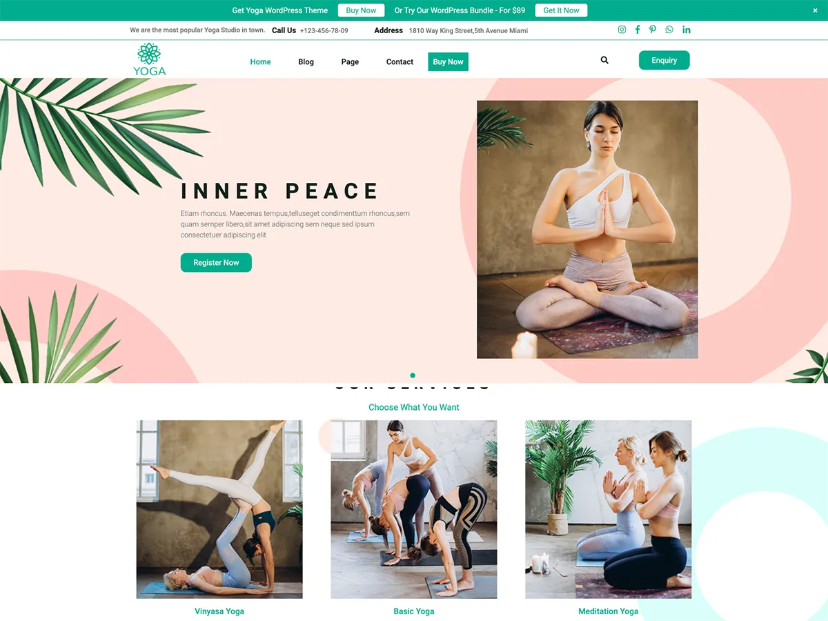 free personal trainer WordPress theme