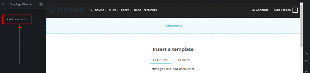 add element in ux builder