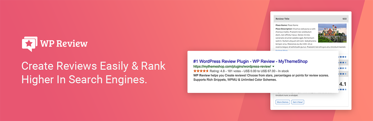 WP Review WordPress review plugin