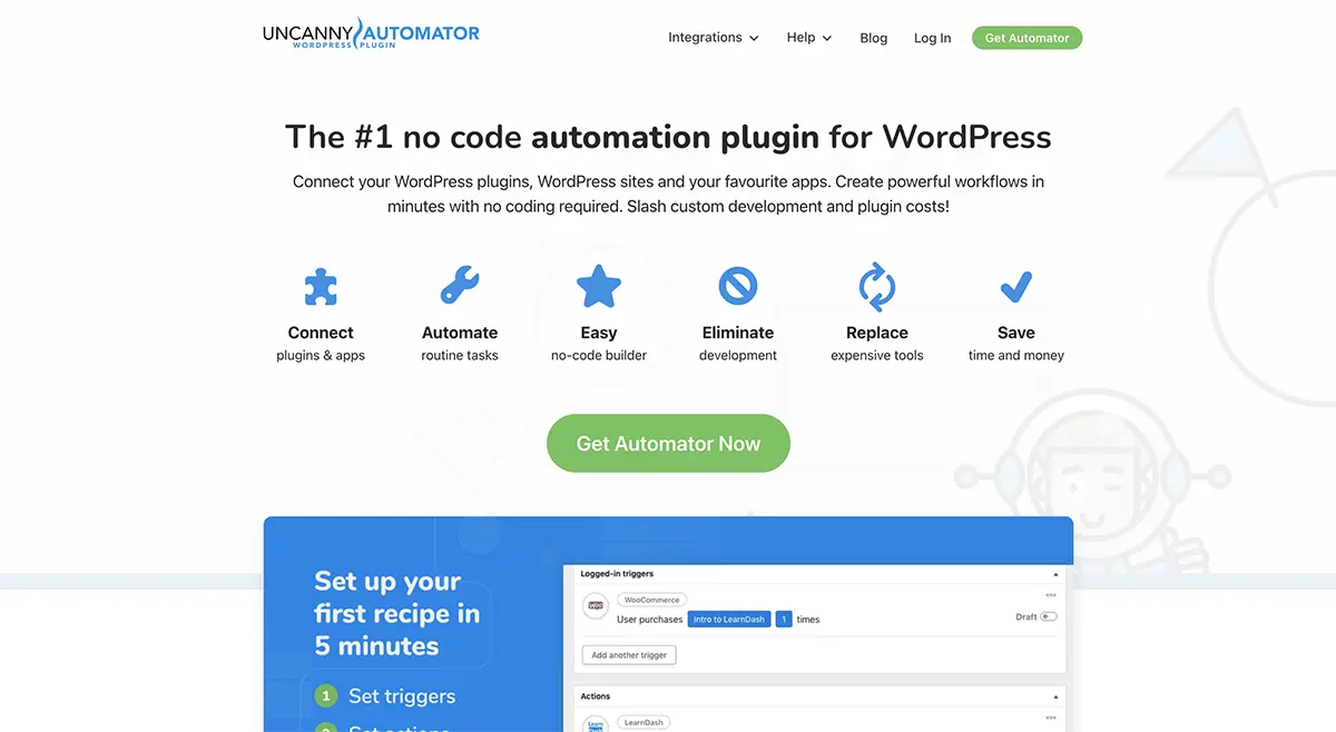 uncanny automator WordPress marketing plugins