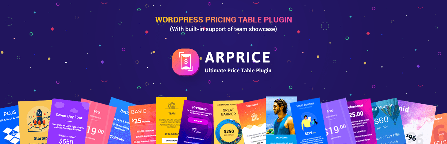 arprice wordpress table plugin