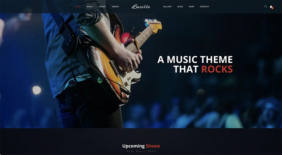 WordPress theme for musicians