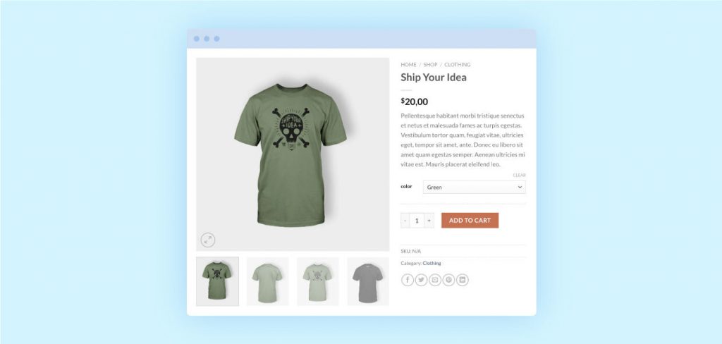 create variable product woocommerce