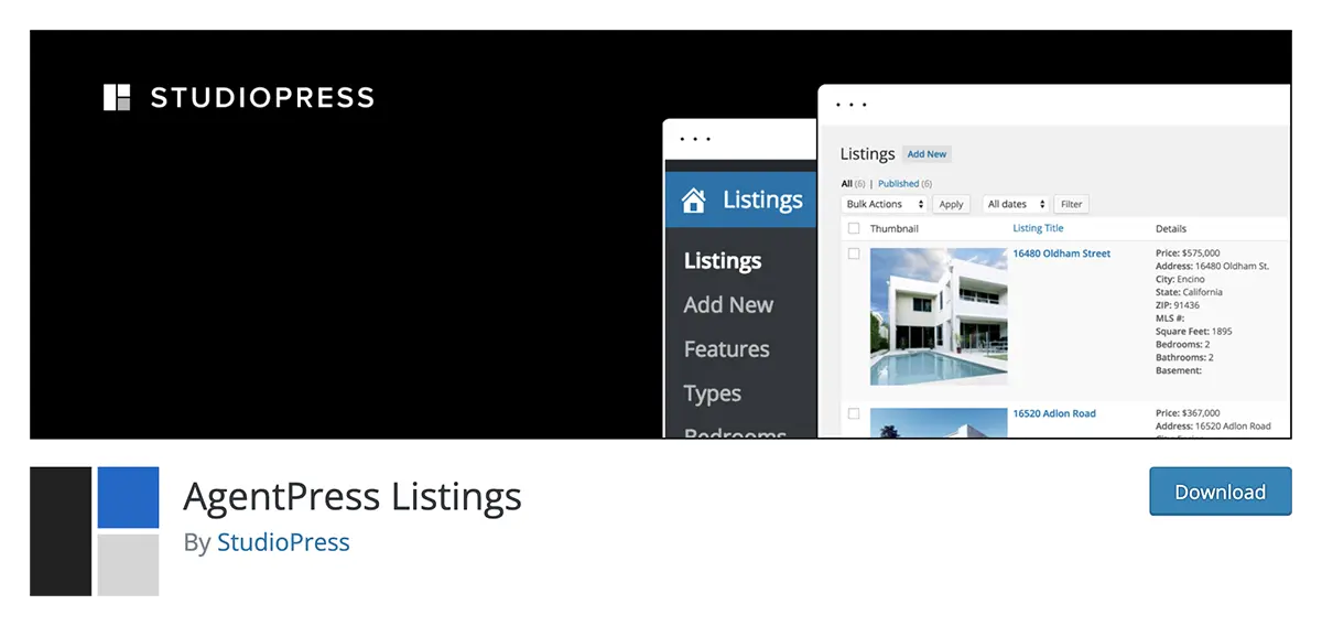 AgentPress Listings