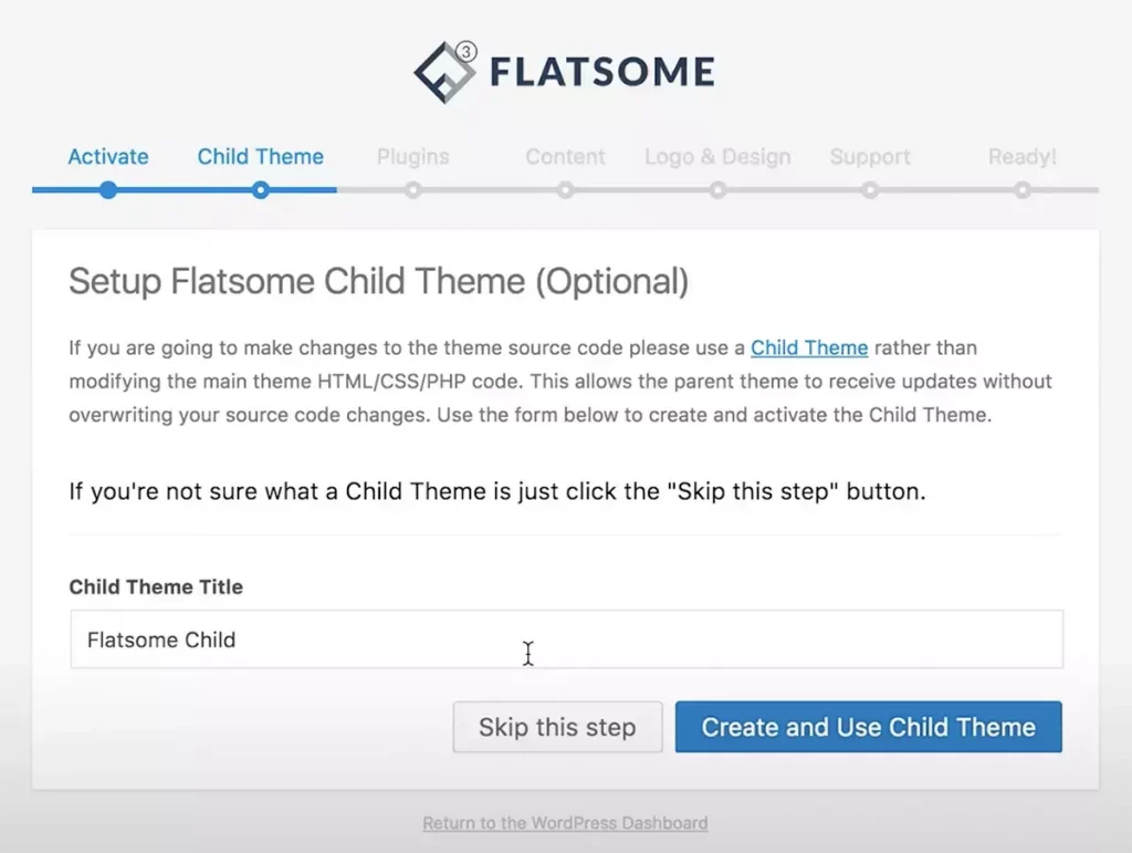 Flatsome child theme