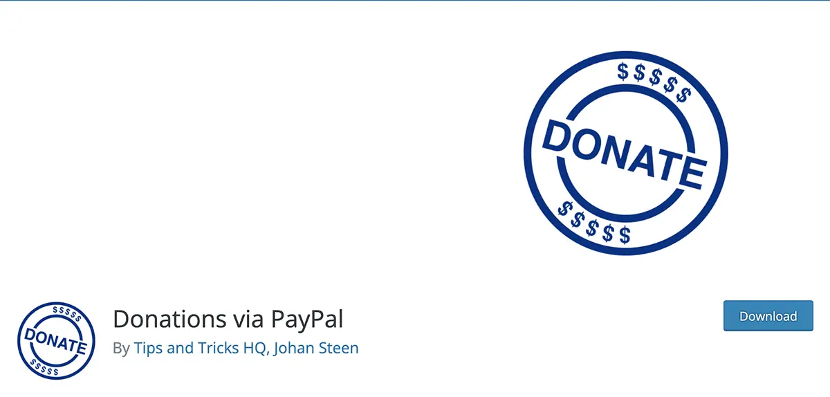 donations WordPress PayPal plugin