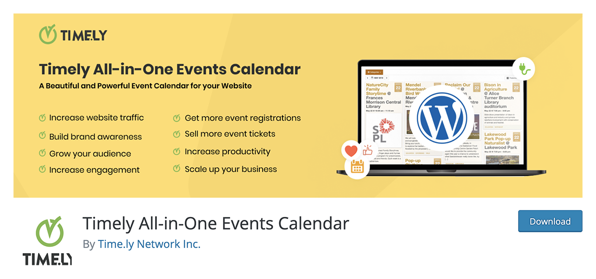 Timely All-in-One Events Calendar WordPress event plugin