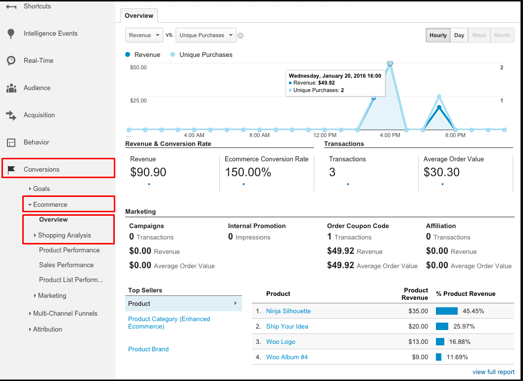 woocommerce conversion tracking