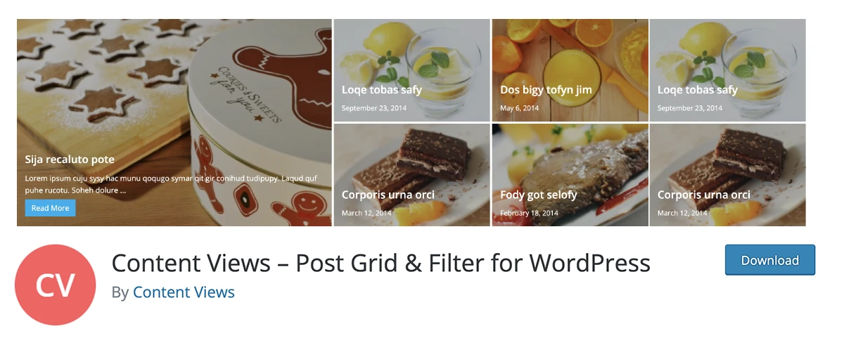 Content Views WordPress grid plugin
