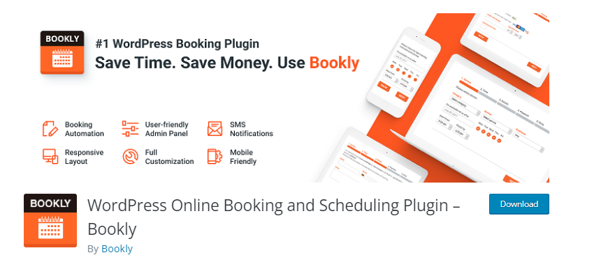 Bookly WordPress calendar plugin