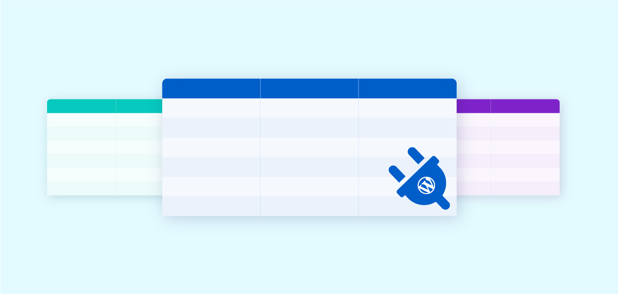wordprress table plugins