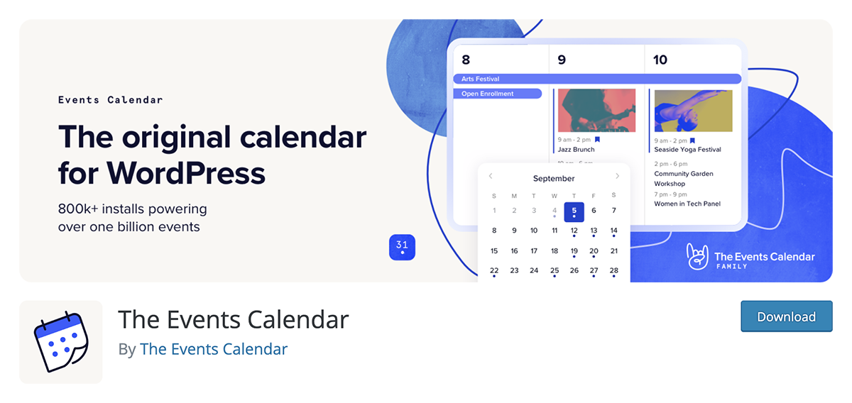 The Events Calendar WordPress calendar plugin