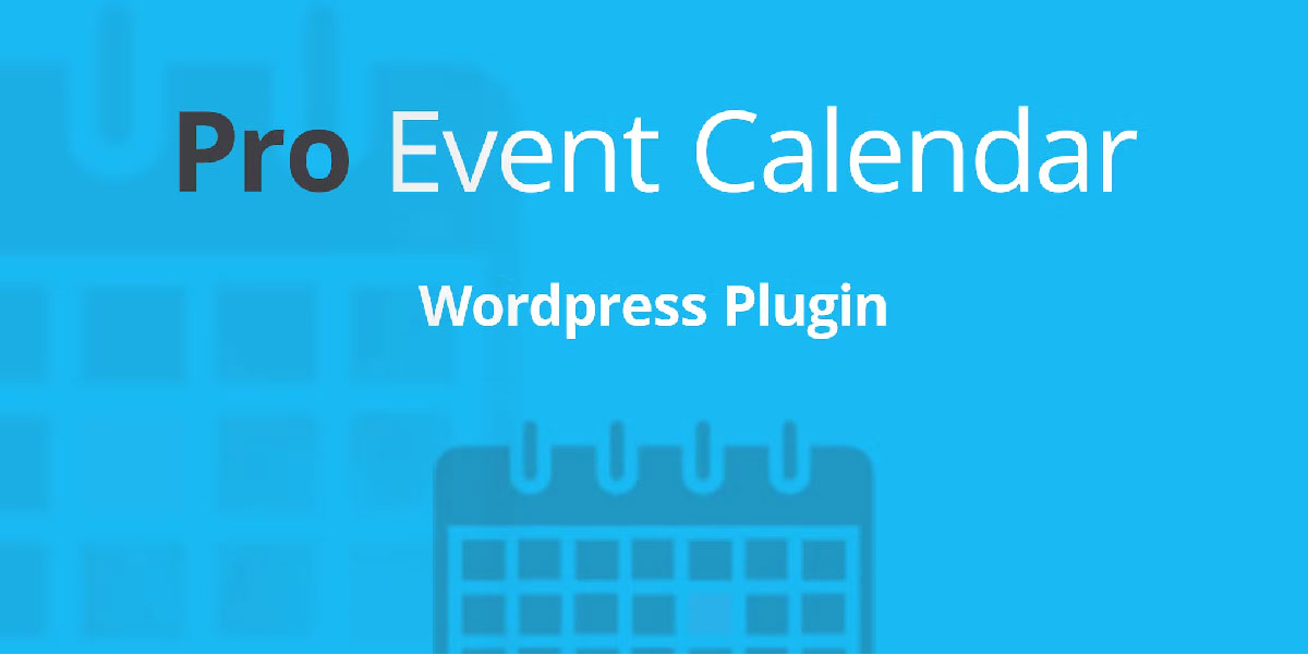 WordPress Pro Event Calendar WordPress calendar plugin