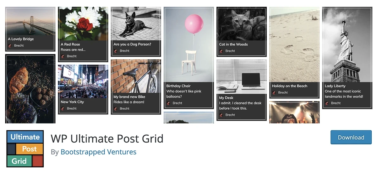 WP Ultimate Post Grid WordPress grid plugin